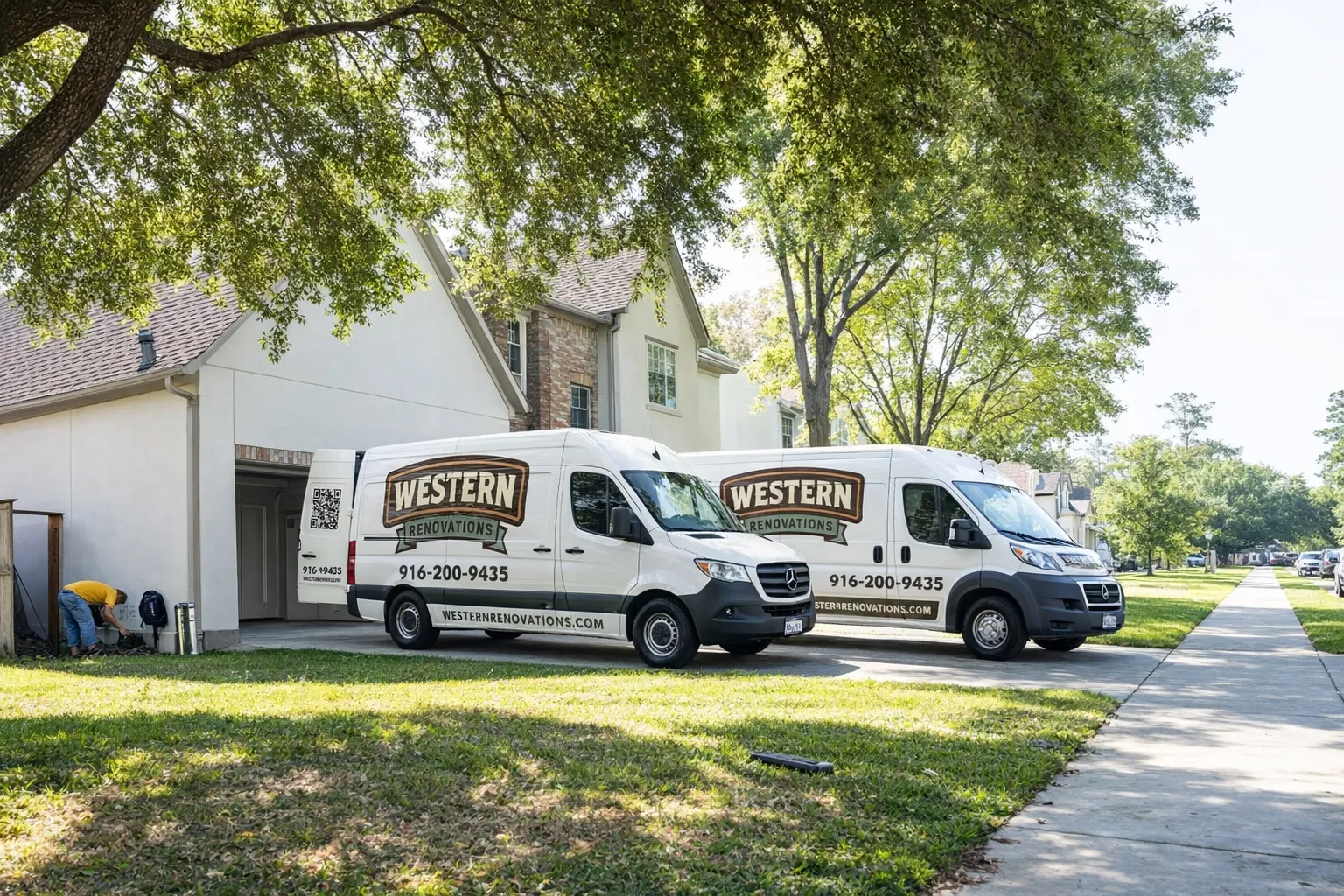 Western Renovations fleet ready to serve Roseville, CA homeowners
