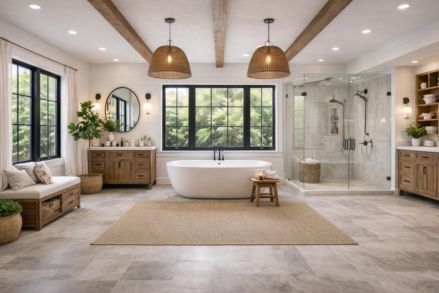 Remodeled master bathroom vanity with organized cabinet and drawer storage by Western Renovations in Roseville, CA