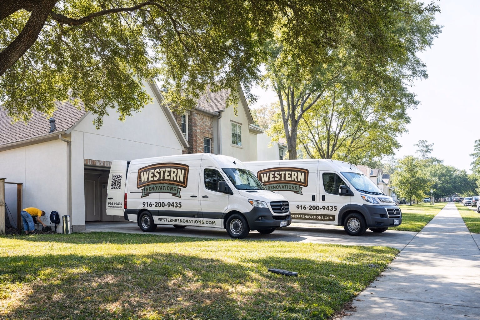 Western Renovations fleet in Roseville, CA